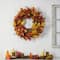 32" Oak Leaf, Berries & Pumpkin Artificial Autumn Wreath